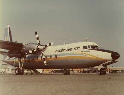 East-West Airlines City of Orange aircraft