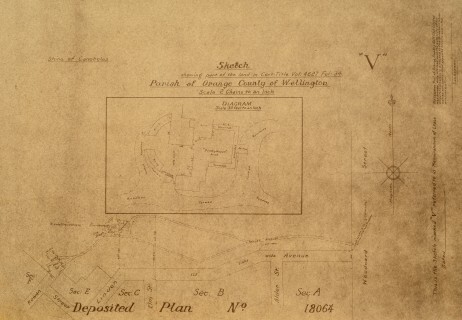 Sketch showing part of the land for Orange Country Golf Club at Duntryleague
