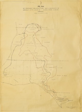 Plan of Proposed Resumptions and Easements by Orange City Council - Suma Park Scheme
