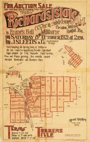 Richards Estate Subdivision Plan, Millthorpe