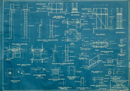Blueprint - Orange Olympic Pool Miscellaneous Details