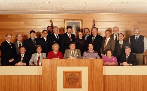 Orange City Council Members and Senior Staff 1995