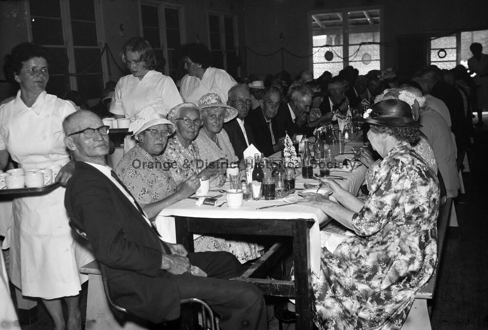 Pensioners' Christmas dinner at Email factory