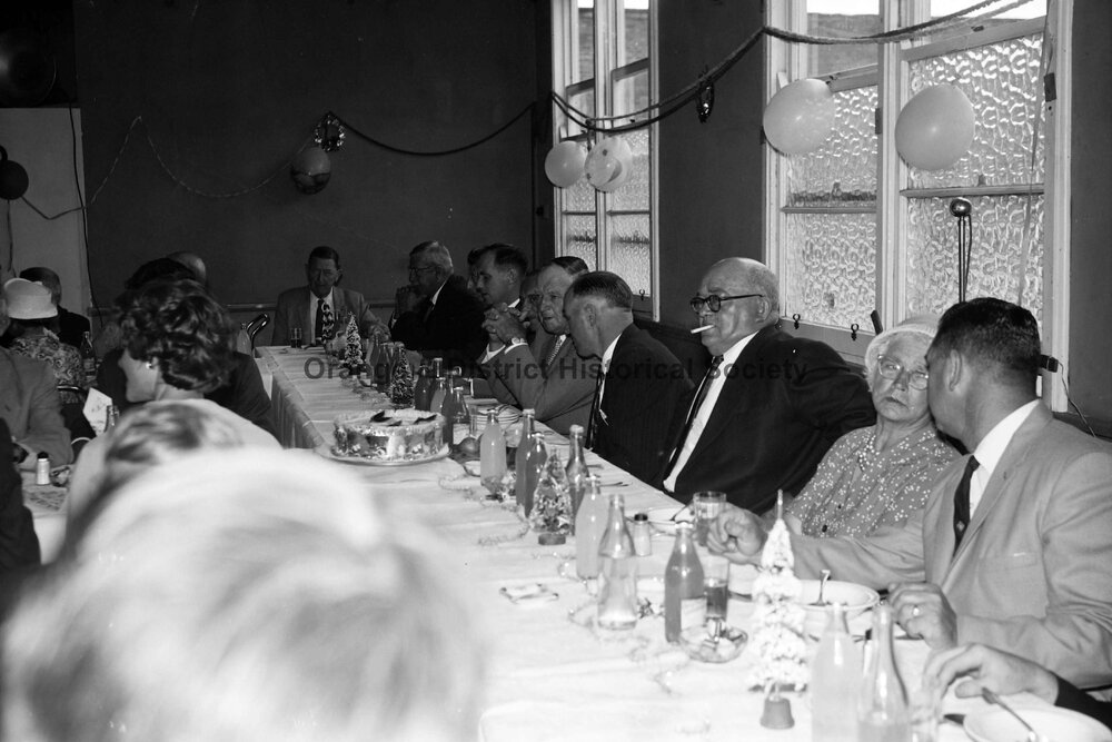 Pensioners' Christmas dinner at Email factory