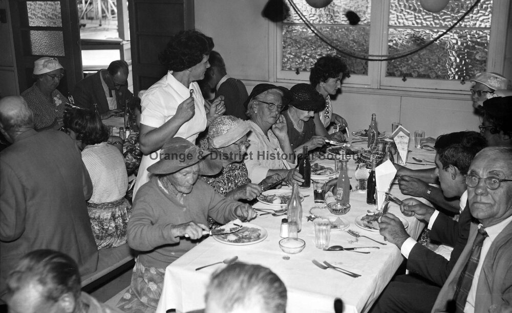 Pensioners' Christmas dinner at Email factory