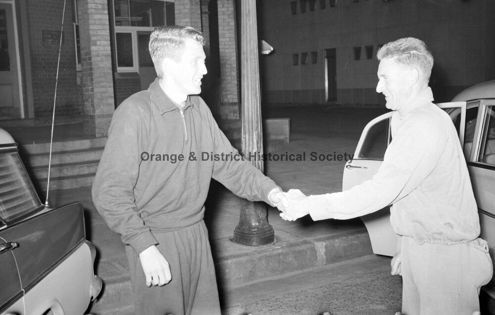 Two men shaking hands