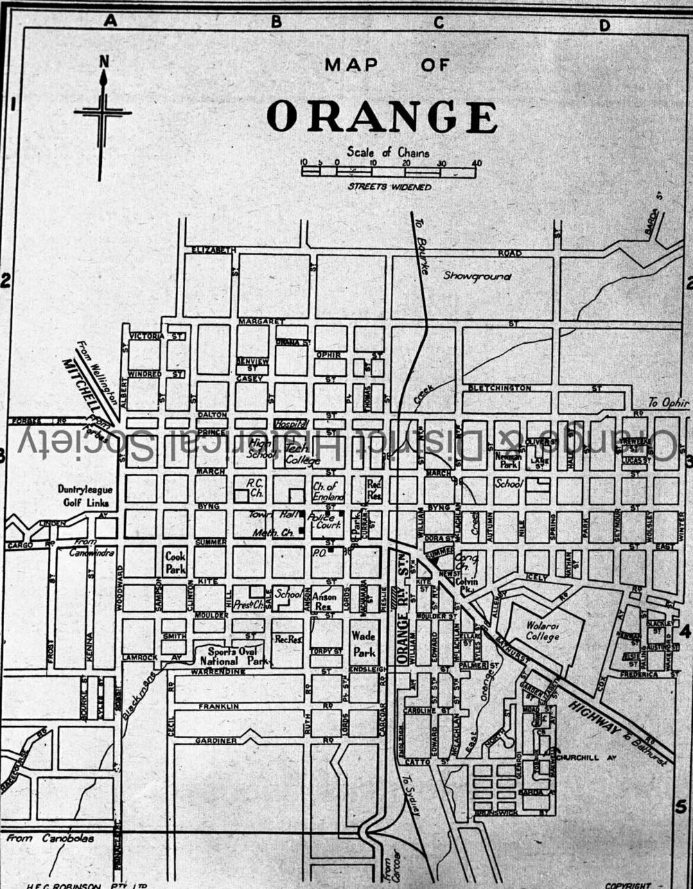 Copies of Orange map