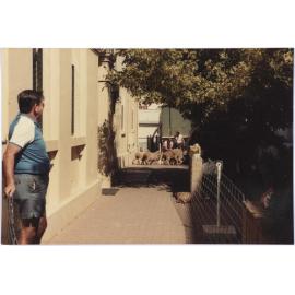 John Holland in Post Office Lane with the No-One Project