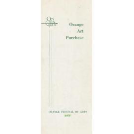 Orange Art Purchase: Orange Festival of Arts 1971