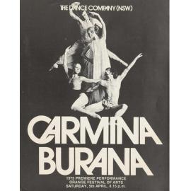 The Dance Company NSW: Carmina Burana 1975 Premiere Performance, Orange Festival of Arts Saturday, 5th April, 8.15 p.m.