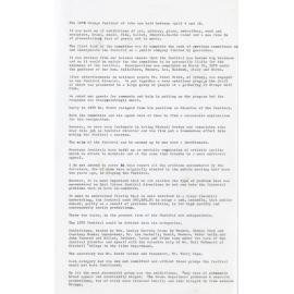 The 1975 Orange Festival of Arts Report 