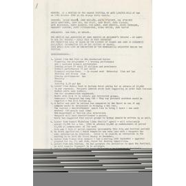 Minutes of a Meeting of the Orange Festival of Arts Limited held at the Orange Civic Centre held at 8pm 13th October, 1980 at the Orange Civic Theatre