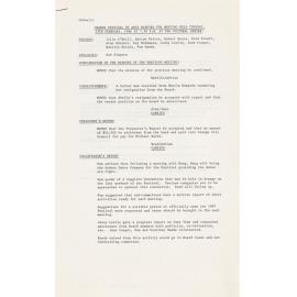 Orange Festival of Arts Minutes for meeting held Tuesday, 25th February, 1986