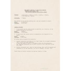 The Orange Festival of Arts Board Meeting Tuesday, 26th April, 1988