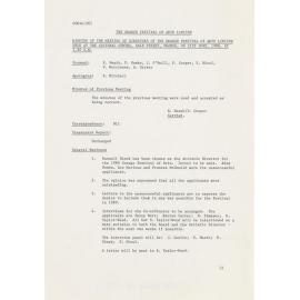 The Orange Festival of Arts Limited Minutes of the Meeting of Directors of the Orange Festival of Arts Limited