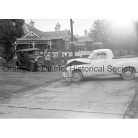Cars after collision corner Summer|Sampson street