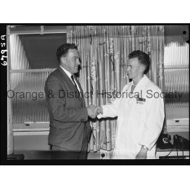 Mr P J W Cottrell (left) and Roger Russell