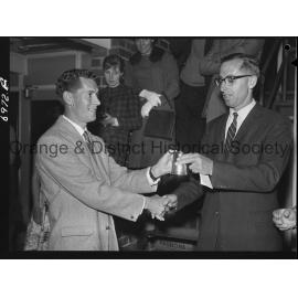 Presentation of squash trophies