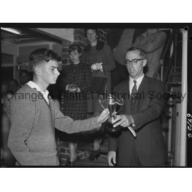 Presentation of squash trophies