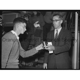 Presentation of squash trophies