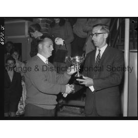 Presentation of squash trophies