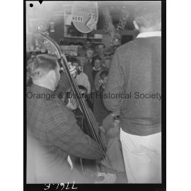 Graeme Bell's jazz band at Woolworths