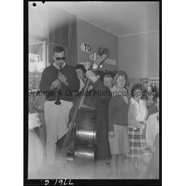 Graeme Bell's jazz band at Woolworths