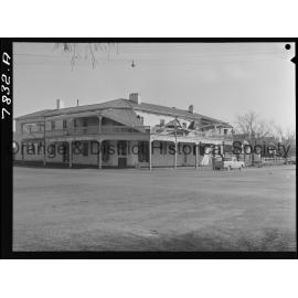 Wind damaged verandah at Carrington Club Hotel
