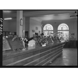 Cherry Blossom display in the Commonwealth Bank