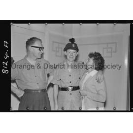 Mr S Daley and Noel Davidson, and Mrs Daley; Royal Ulster Rifles