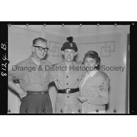 Mr S Daley and Noel Davidson, and Mrs Daley; Royal Ulster Rifles