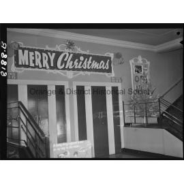 Christmas decorations at the Coronet Theatre, Orange