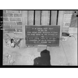Orange Court House plaque