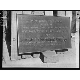 Orange Court House plaque