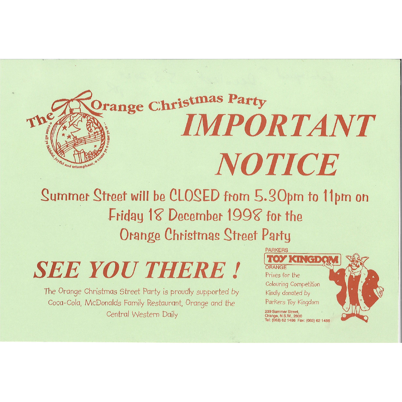 The Orange Christmas Street Party