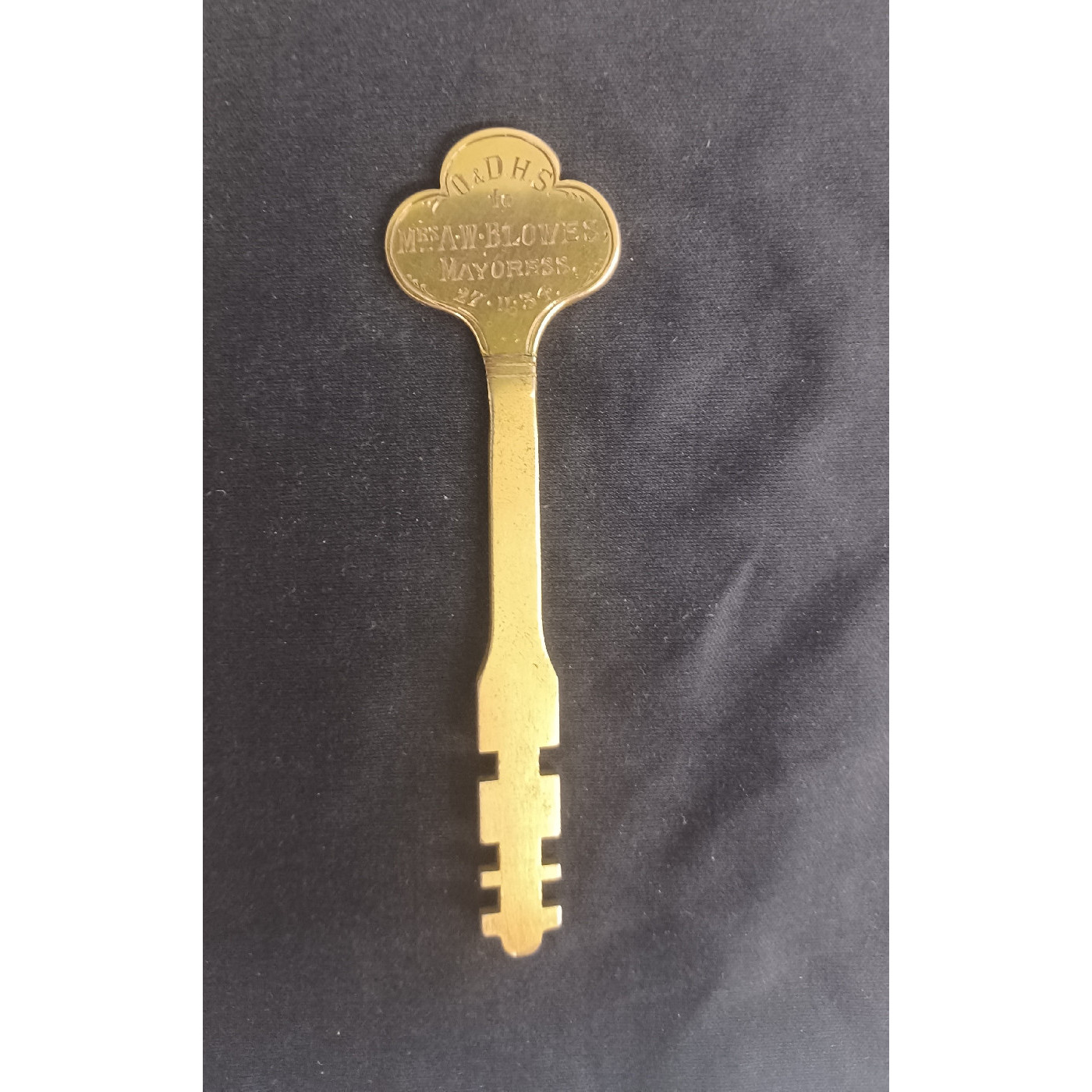 Key presented at the opening of the Blowes Conservatory, Cook Park, Orange