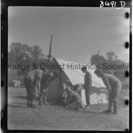 Scouts panning for gold