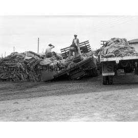 Truckload of skins bogged in Sampson Street