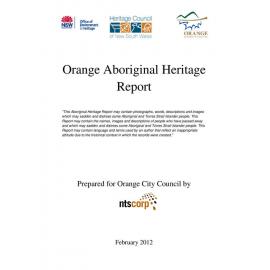 Orange Aboriginal Heritage Report