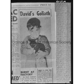 Copy David Watts and his puppy Goliath