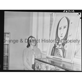 Art display at Orange Library