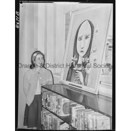 Art display at Orange Library
