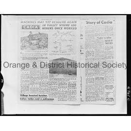 Copy Cadia newspaper article