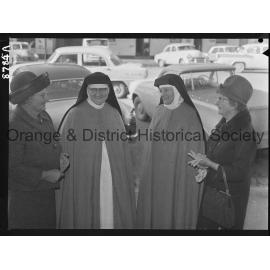 Visiting Franciscan nuns