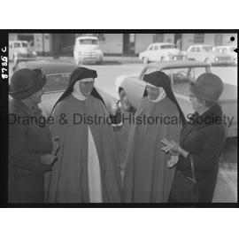 Visiting Franciscan nuns
