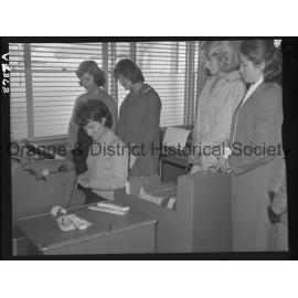 Book-keeping machine demonstration
