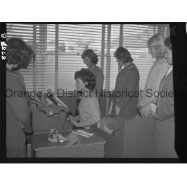 Book-keeping machine demonstration