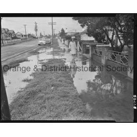 Water on road in Nile Street