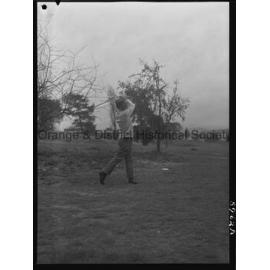 Visiting golfers play Orange Club