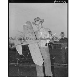 Model plane flying contest winner
